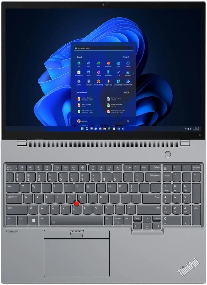 لابتوب Lenovo ThinkPad T16 AMD R7 PRO-6850U 16GB/512GB (21CHS05B00)