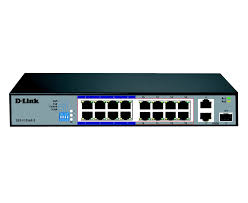 D-Link 16 Port Gigabit Unmanaged PoE+ Surveillance Switch DGSF1016P