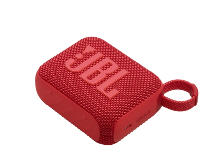 مكبر صوت محمول JBL Go 4 باللون الأحمر (JBLGO4RED)