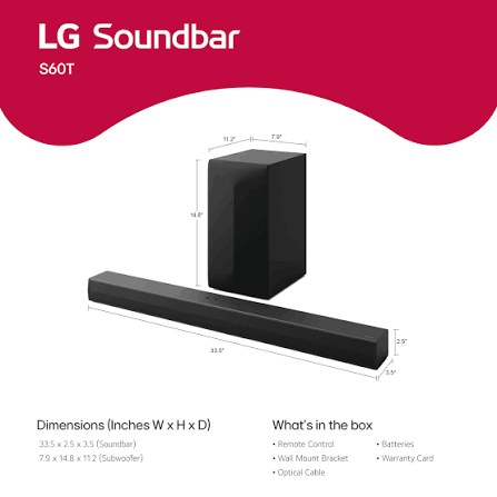 Саундбар LG S60T 3.1