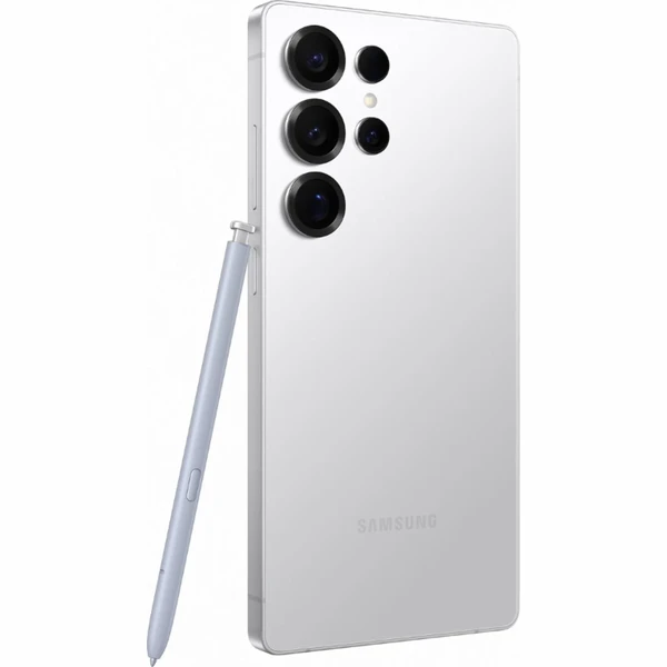 Samsung Galaxy S25 Ultra ‏(SM-S938) بسعة 12 جيجابايت / 512 جيجابايت 5G أبيض فضي تيتانيوم