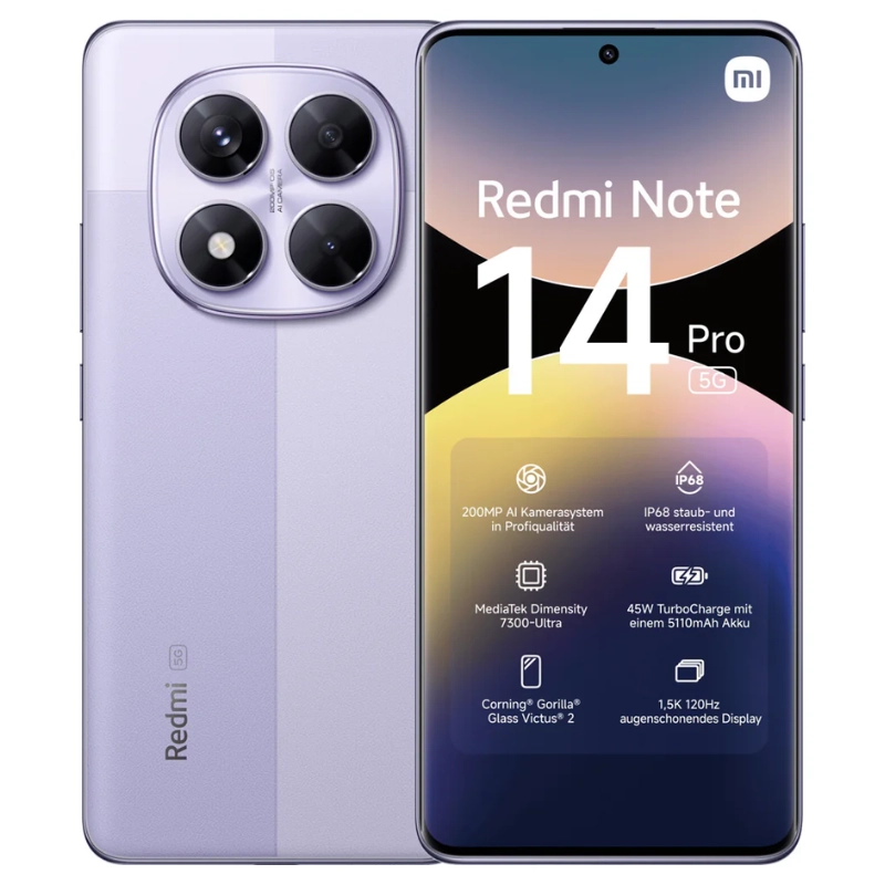 Xiaomi Redmi Note 14 Pro NFC 8 ГБ / 256 ГБ 4G Чёрный