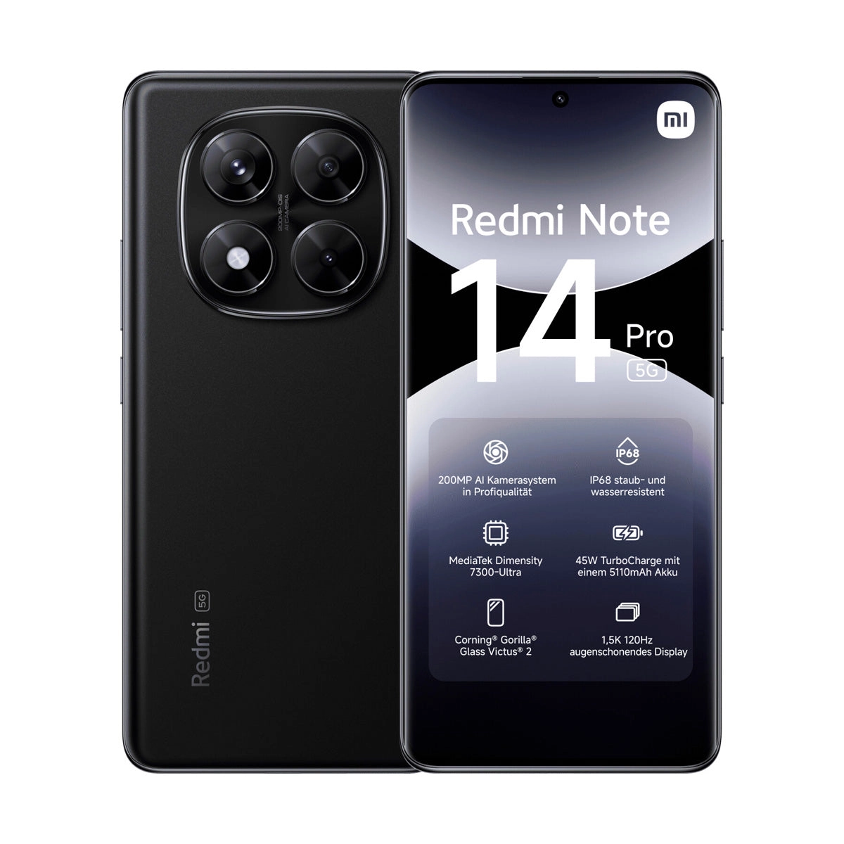 Xiaomi Redmi Note 14 Pro NFC 12 ГБ / 512 ГБ 4G Чёрный