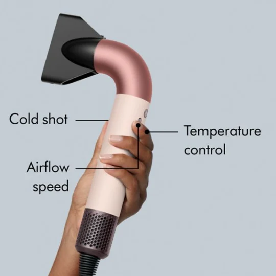 مجفف شعر Dyson Supersonic HD17 سيراميك وردي