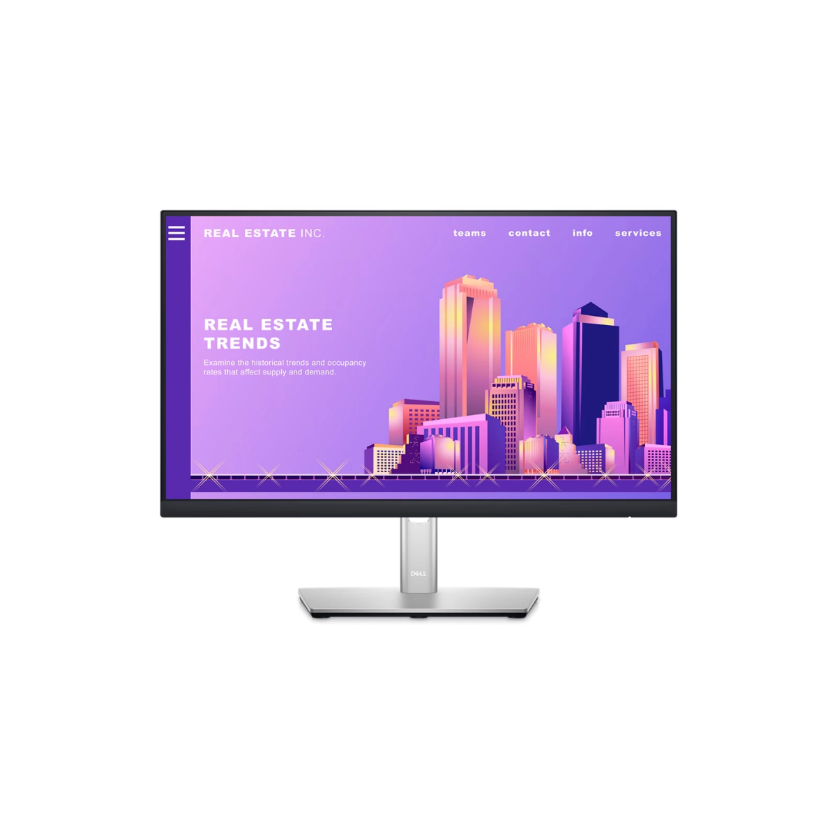 شاشة Dell 22 P2222H مقاس 21.5 بوصة