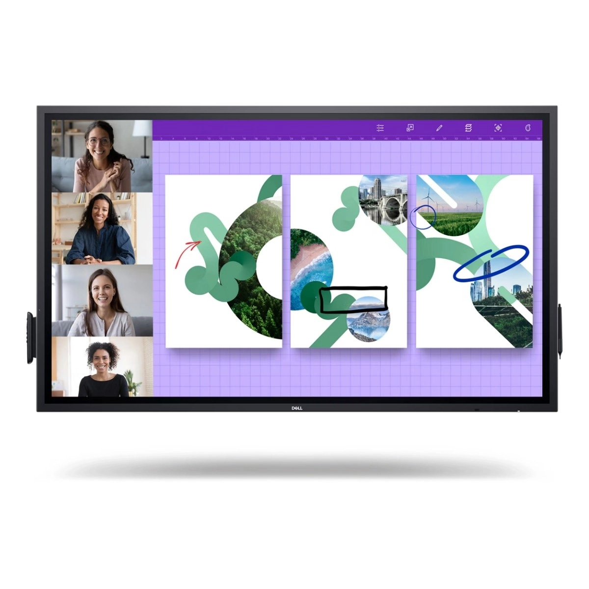 شاشة Dell Pro 65 Plus P6524QT مقاس 65 بوصة