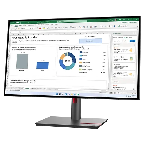 Монитор Lenovo ThinkVision P27h-30 (63A1GAT1UK)