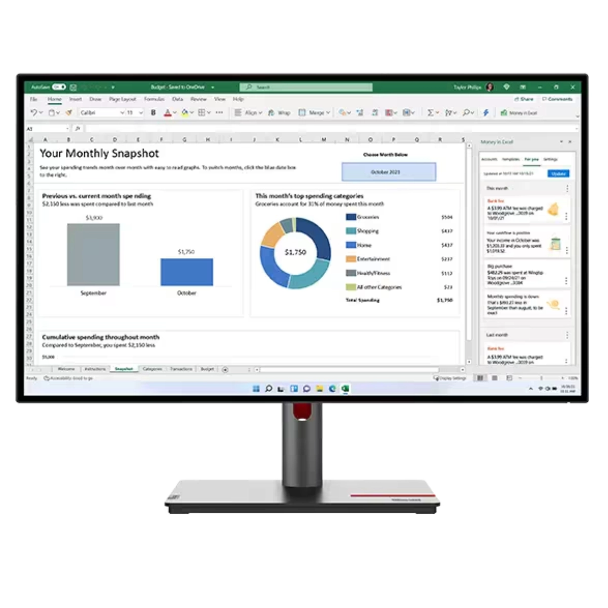 شاشة Lenovo ThinkVision P27h-30 (63A1GAT1UK)