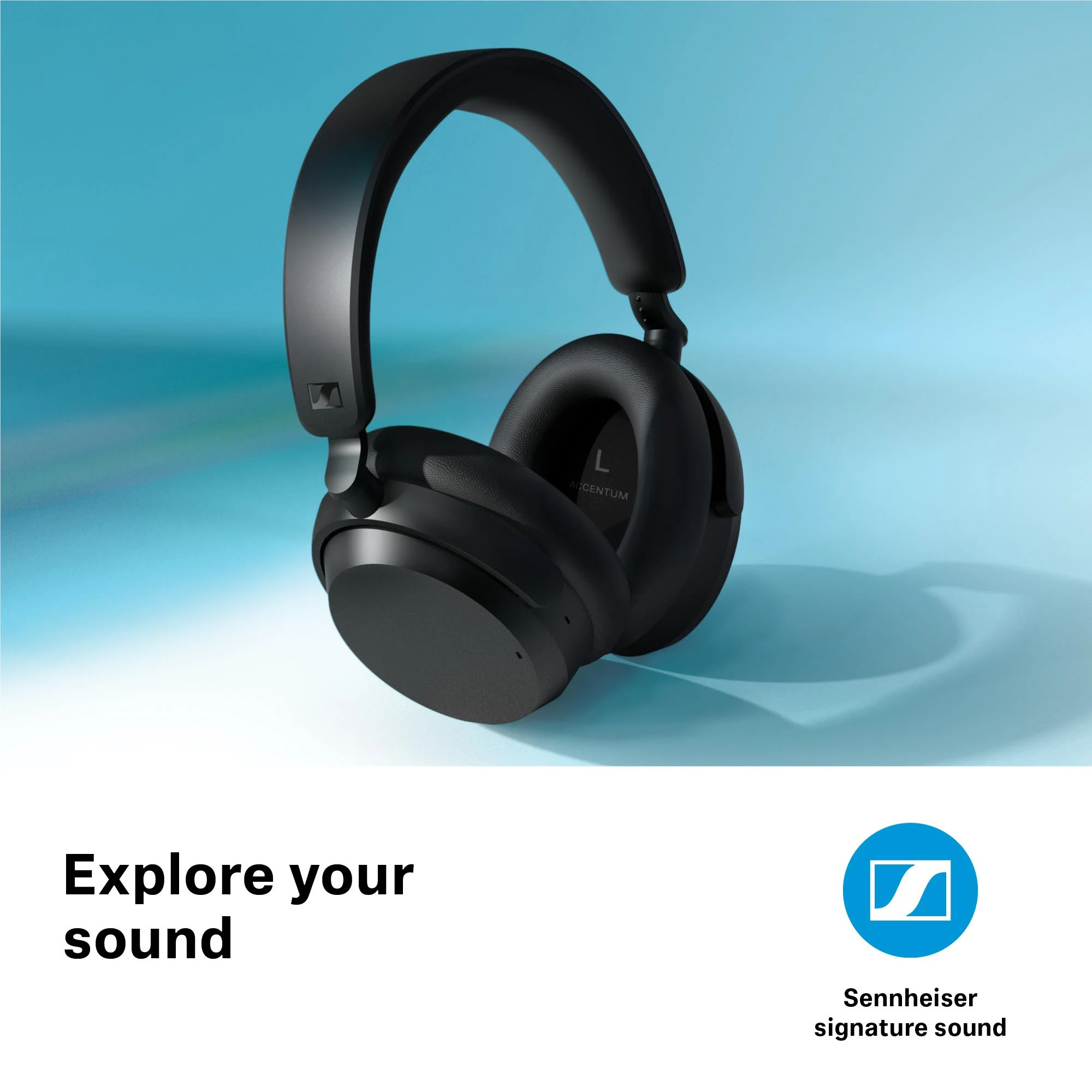 سماعة رأس بلوتوث Sennheiser Accentum Wireless باللون الأسود (700174)