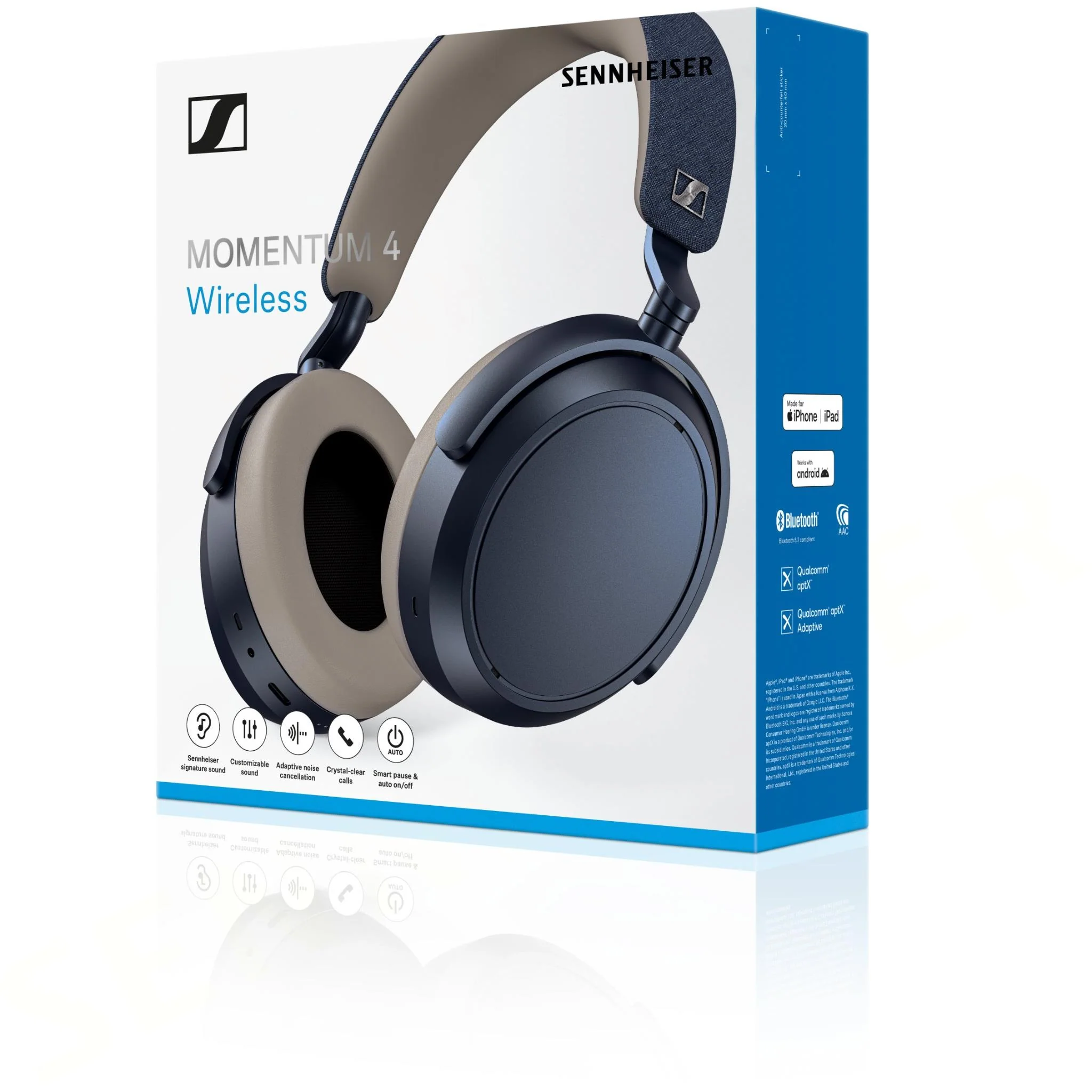 Sennheiser Momentum 4 Bluetooth Headset Denim (700386)