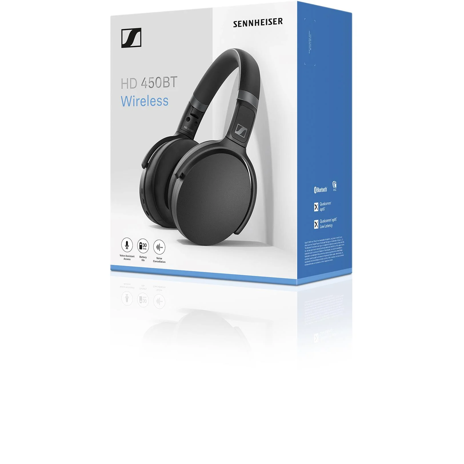 Беспроводная гарнитура Sennheiser HD 450BT, Чёрная (508386)