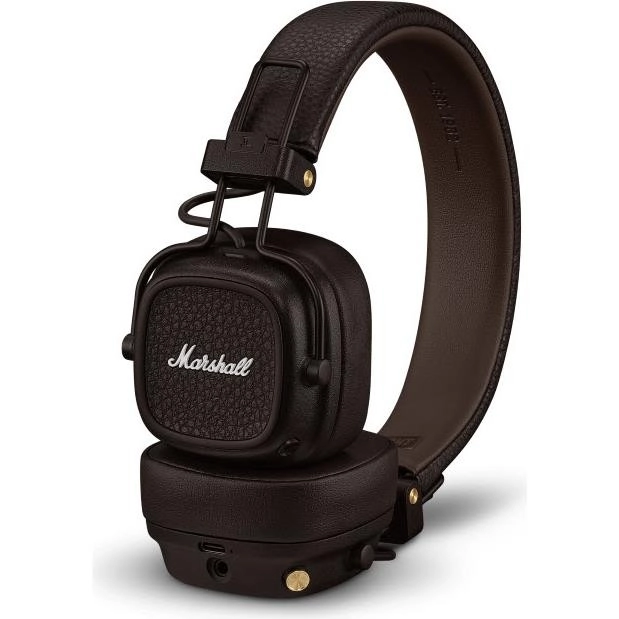 سماعات أذن لاسلكية Marshall Major V باللون البني (7340055401128)