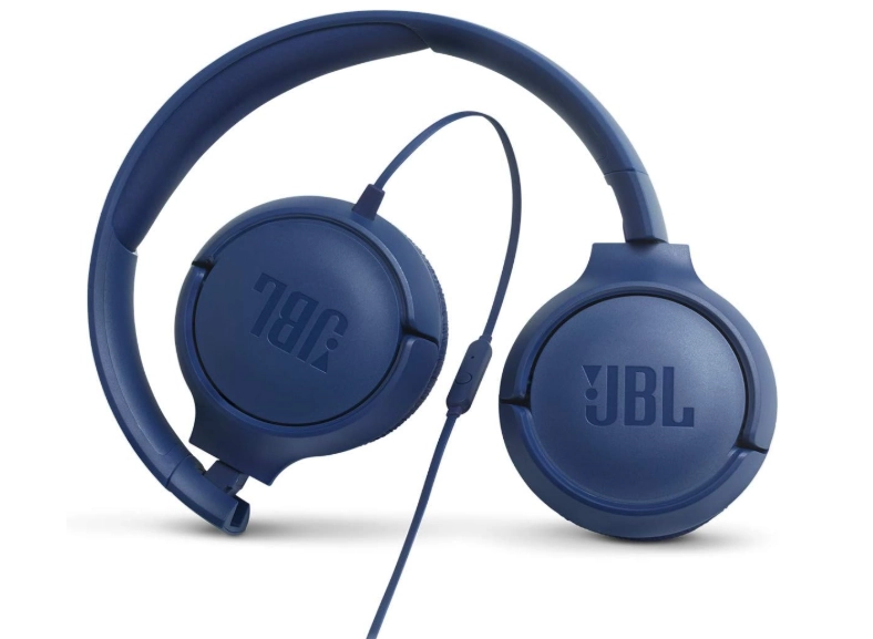 Проводные накладные наушники JBL T500, Синие