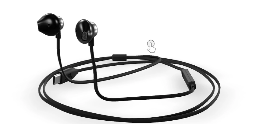 JBL T305C Wired In-Ear Headphones