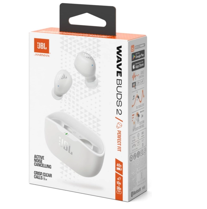 JBL Wave Buds 2 True Wireless Earbuds white