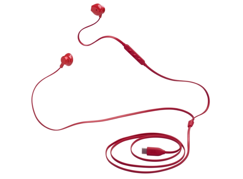 JBL T305C Wired In-Ear Headphones,red