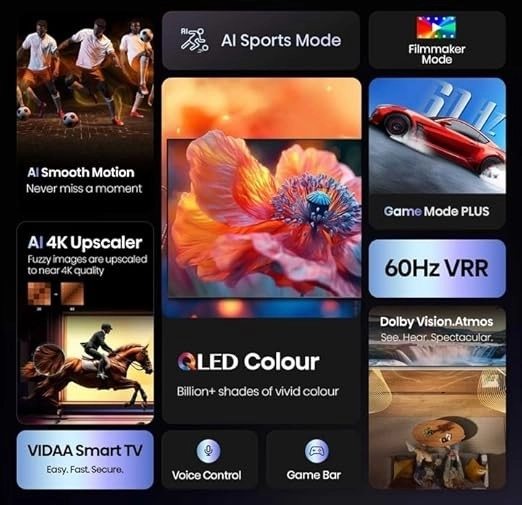 Hisense 85 inch QLED 4K Smart TV Q6QS