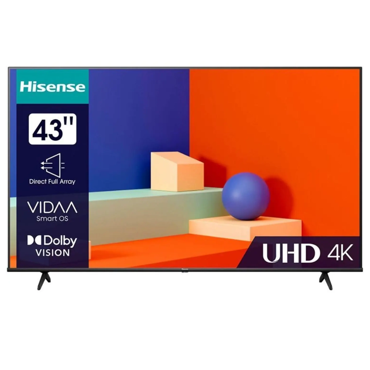 تلفزيون Hisense ذكي 43 بوصة LED 4K UHD موديل A61Q