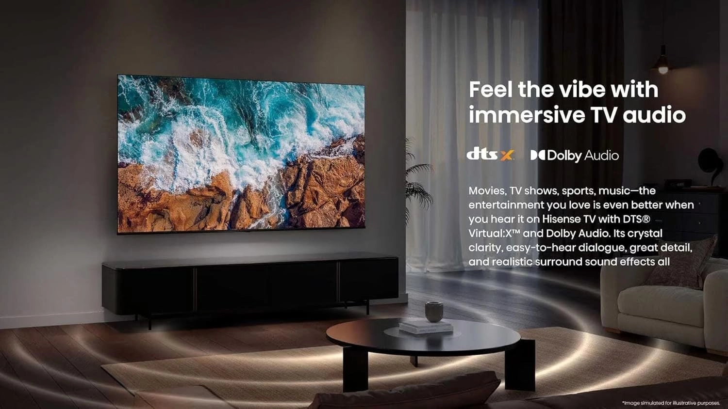 تلفزيون Hisense ذكي 65 بوصة LED 4K UHD موديل A61Q