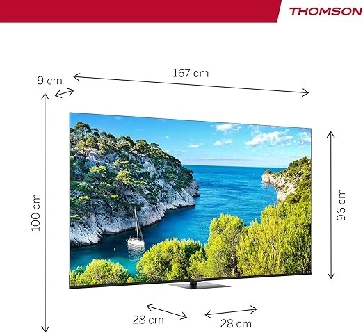 Thomson 75 inch UHD Central Stand TV
