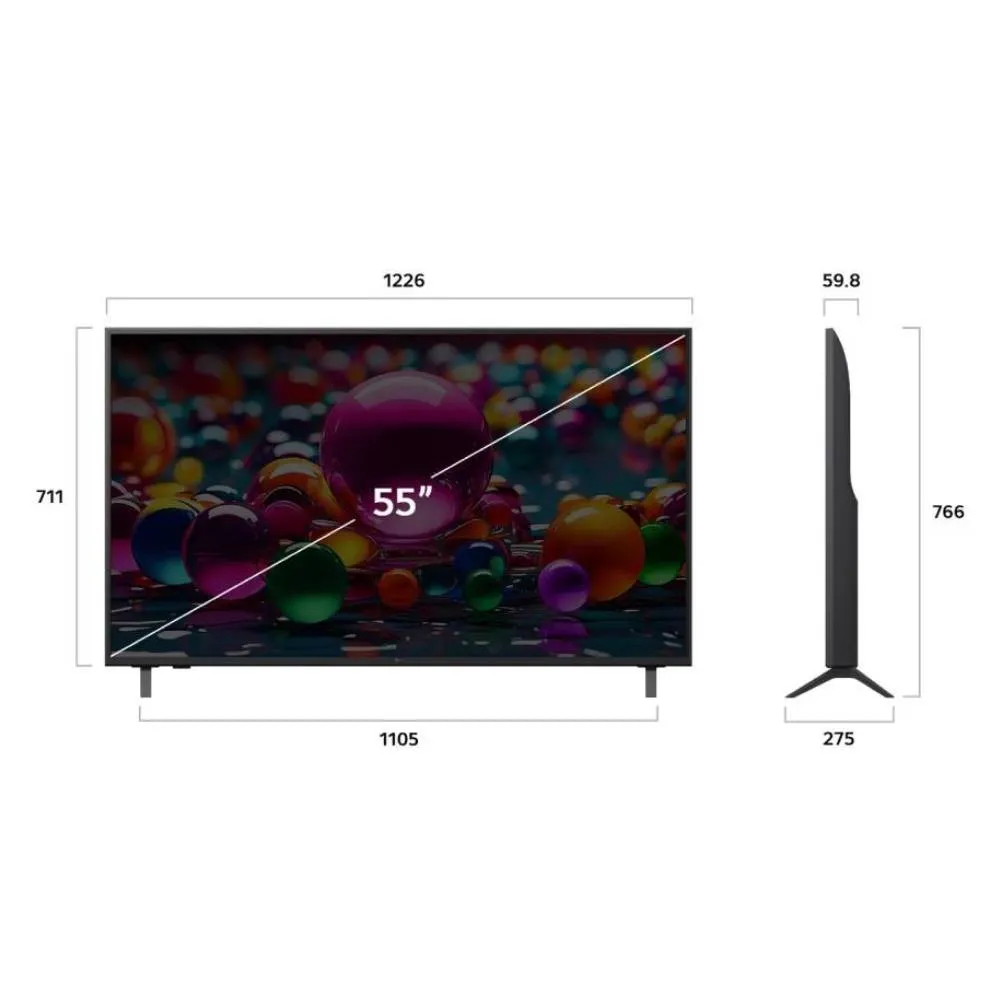 Смарт-телевизор LG 55 дюймов UHD 4K 55UA75009LA