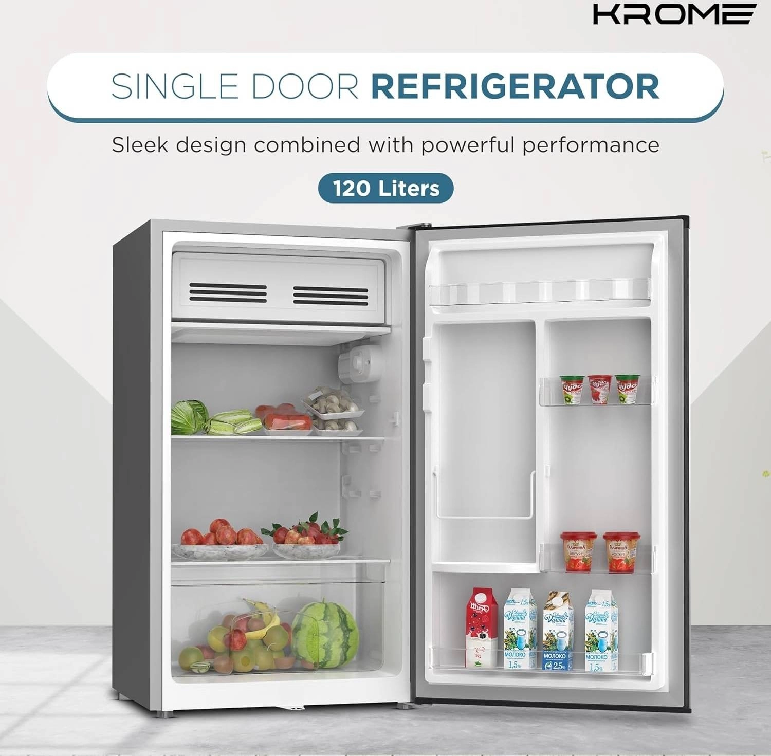 Krome Refrigerator 120L Direct Cool (KR-RDC120H)