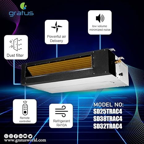 Gratus 22500 BTU Duct Air Conditioner T3 & T4 SD25TRAC4