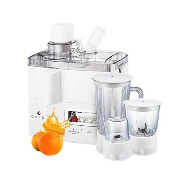 Gratus Food Processor Blender/Juicer 400W 3-Speed (GFP4001FEC)