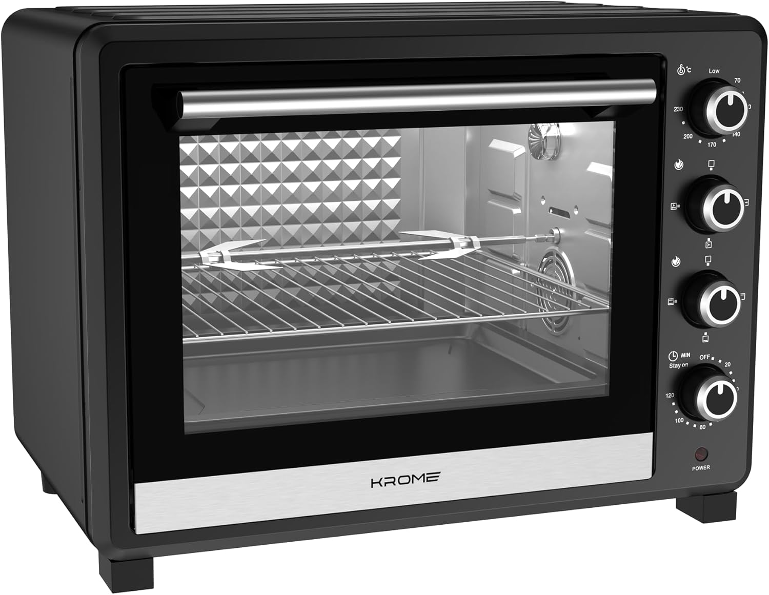 Krome Electric Oven OTG 70L with Remote (KR-EO70RC)