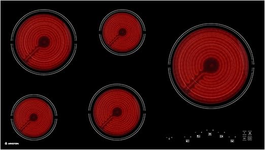 Ariston Electric Ceramic Hob 90cm 5-Zone Touch Control Black (HR9020B)