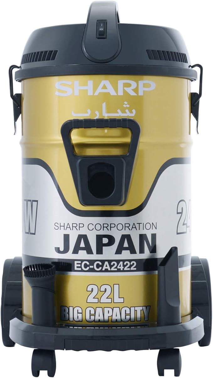 مكنسة Sharp 2400 واط بكيس HEPA لون أسود