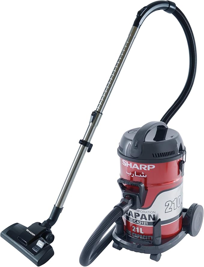 مكنسة Sharp 2100 واط برميل 21 لتر