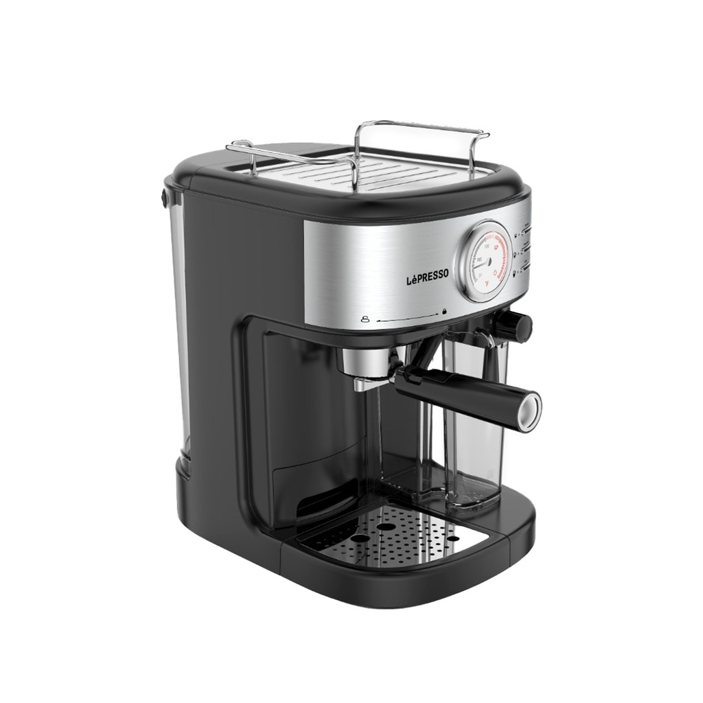 Эспрессо-машина LePresso Barista с автоматическим капучинатором и Flow Meter (LP20BCMCFBK)
