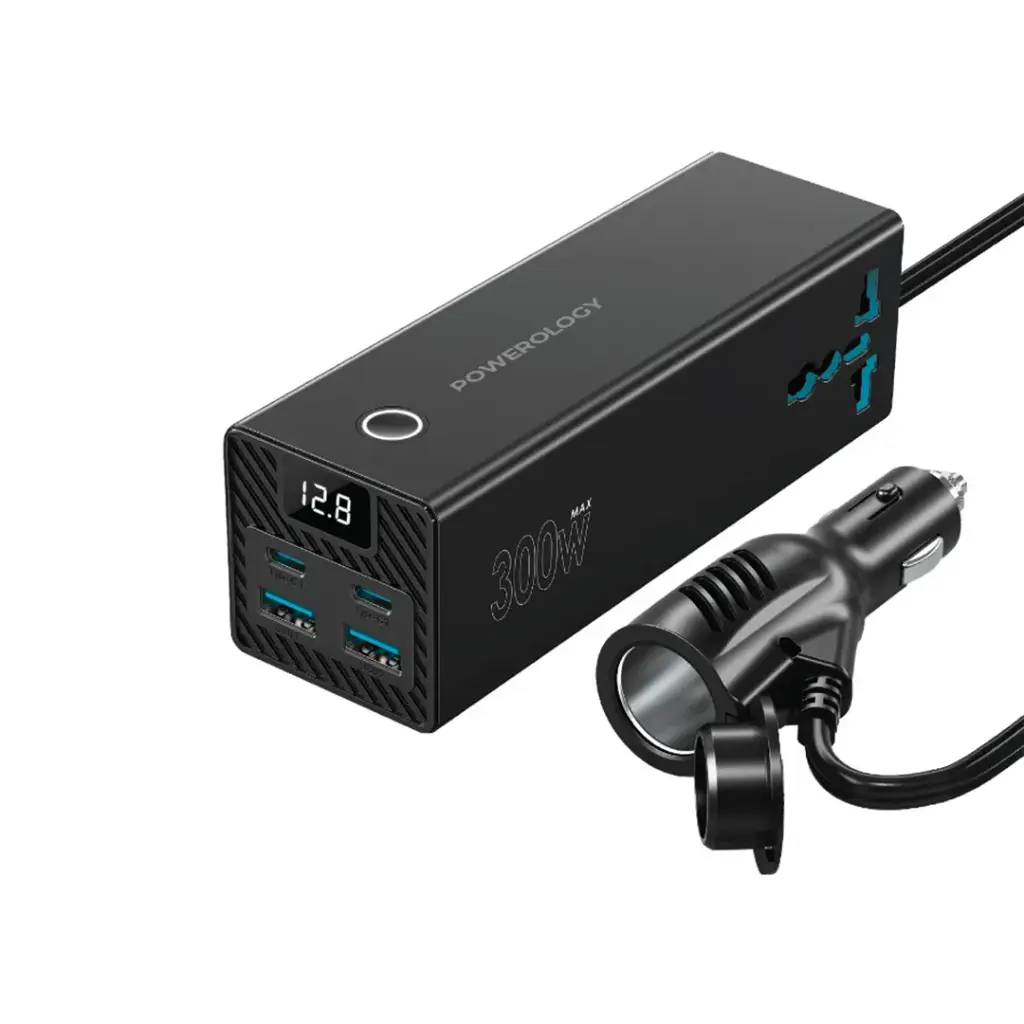 محول طاقة سيارة Powerology 2 AC Universal