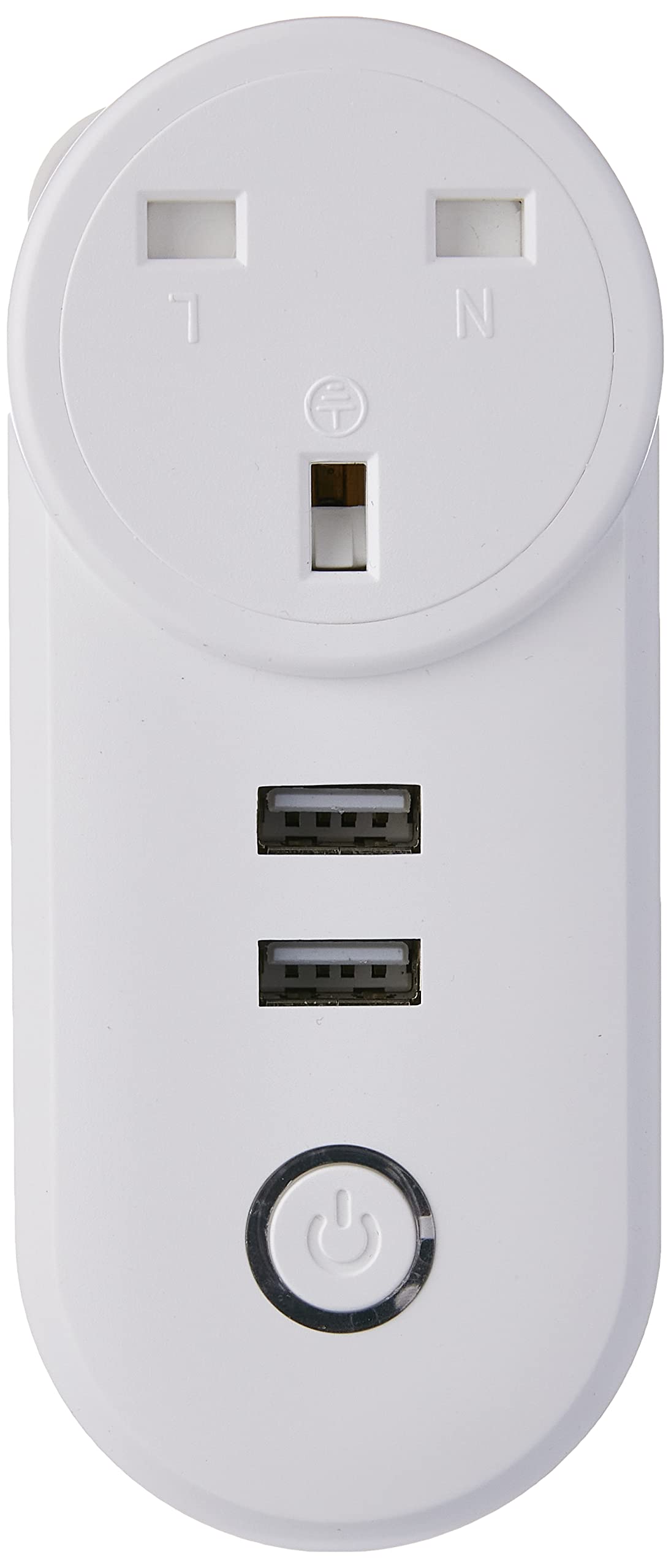 Porodo Lifestyle умная WiFi розетка с двумя USB UK 16A
