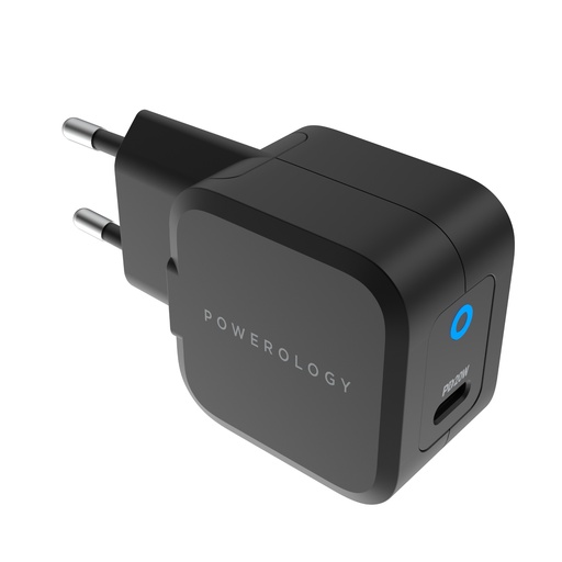Powerology ультра-компактное 20W GaN PD зарядное устройство EU
