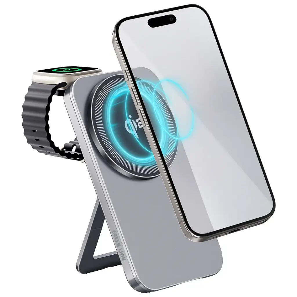 Green Lion Magstand Duo Qi2 Wireless Charger 15W