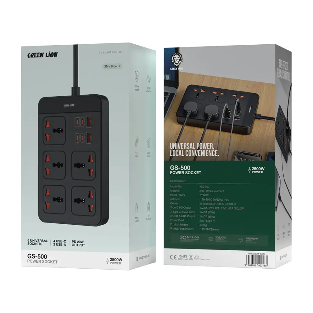 Green Lion GS-500 Power Socket PD 20W