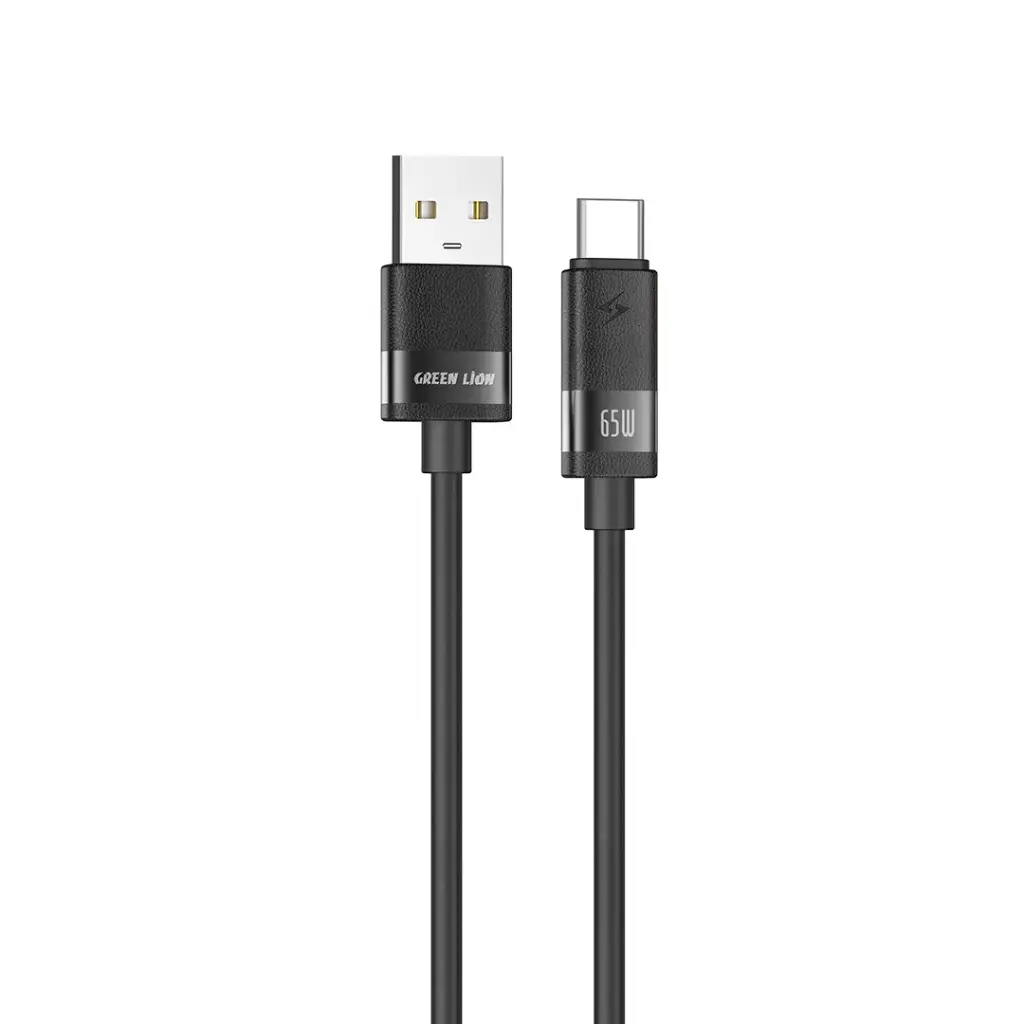 Green Lion Matte Silicone кабель 1м USB-A на USB-C 65W