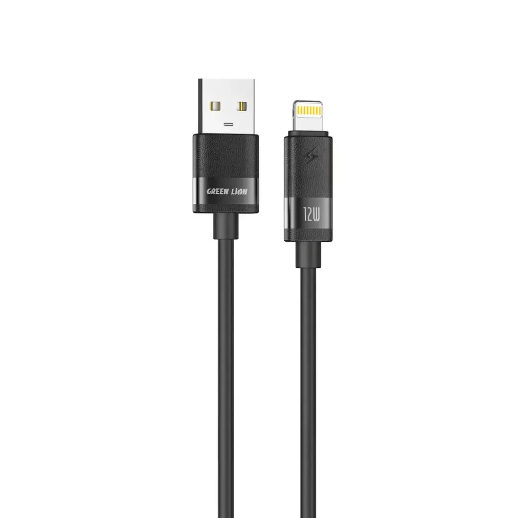 Green Lion Matte Silicone кабель 1м USB-A на Lightning 12W