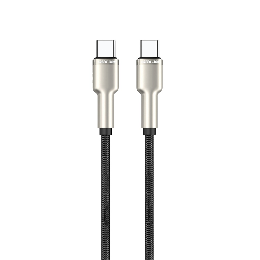 Green Lion плетёный кабель Zinc Alloy USB-C на USB-C 60W
