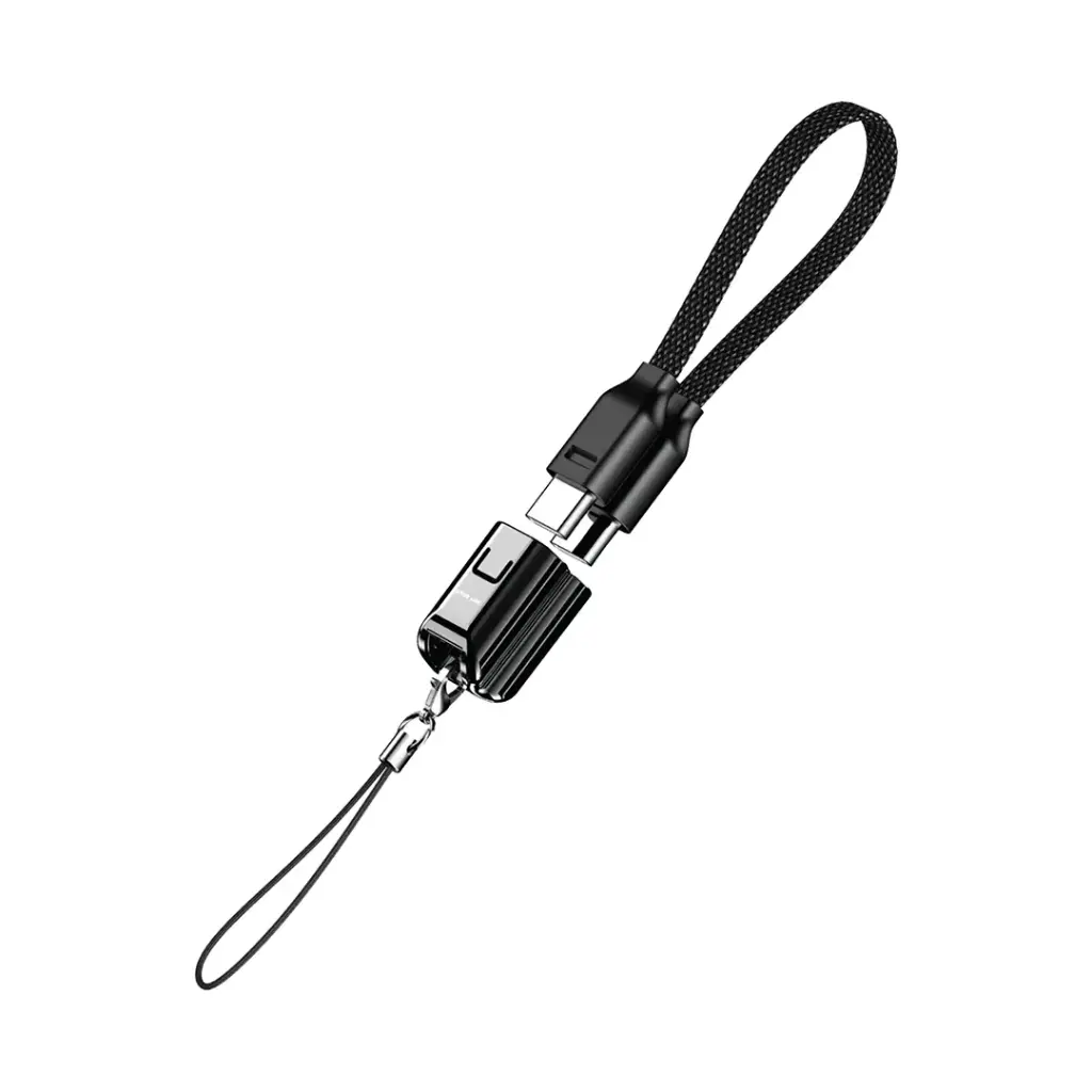 Green Lion Lanyard кабель USB-C на USB-C 15cm плетёный 60W