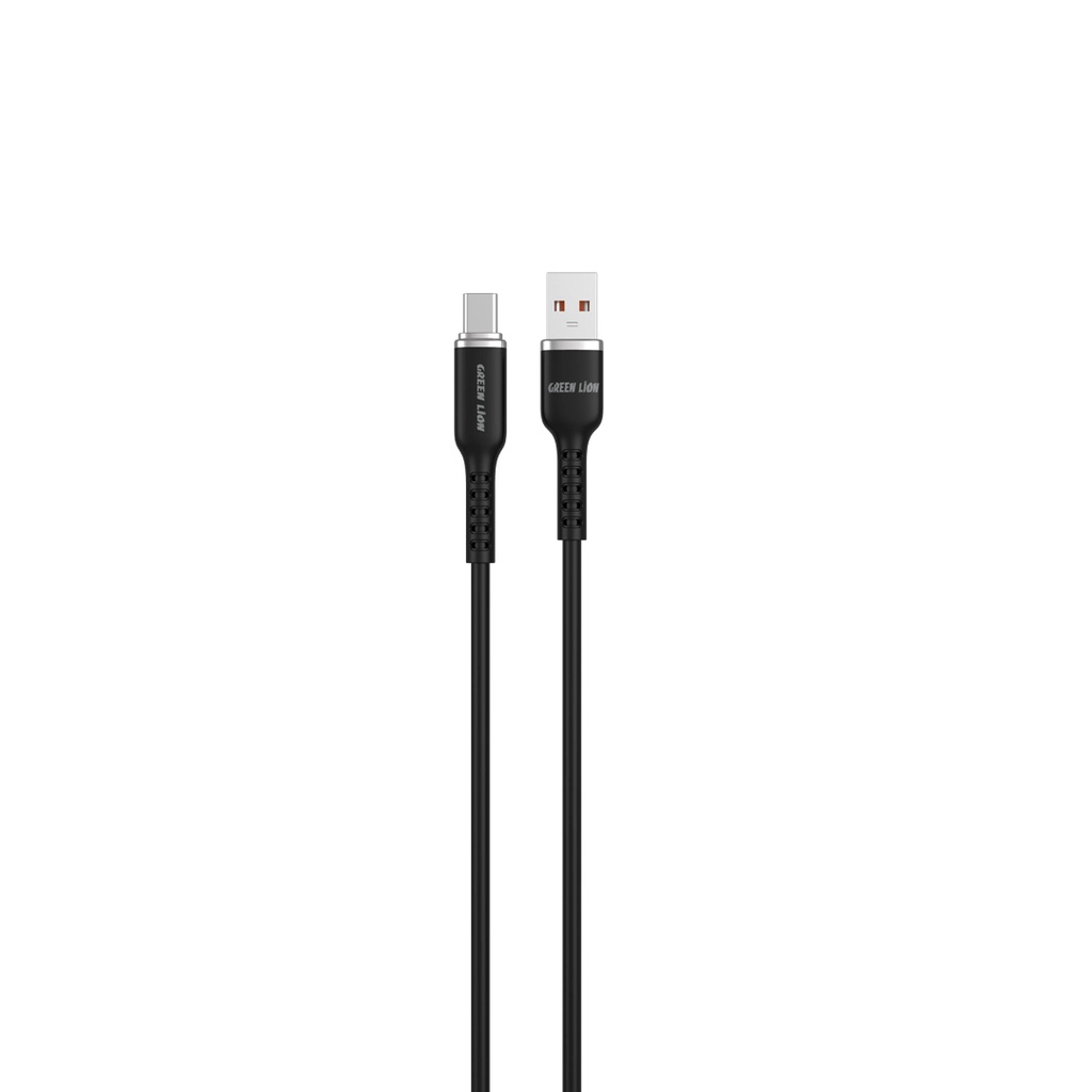 Green Lion USB-A на USB-C силиконовый кабель 1м 15W