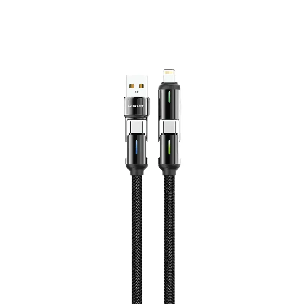 Green Lion 4 в 1 LED плетёный кабель 60W