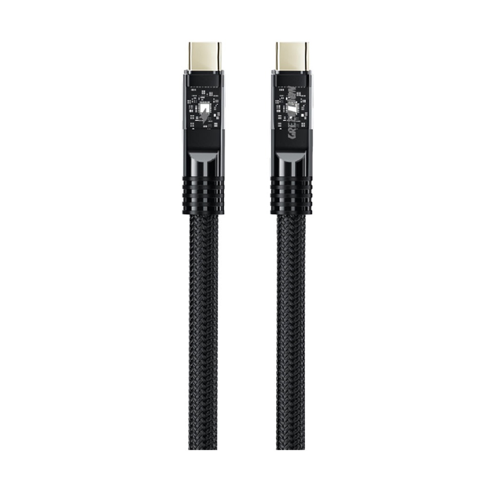 Green Lion LED плетёный кабель USB-C на USB-C