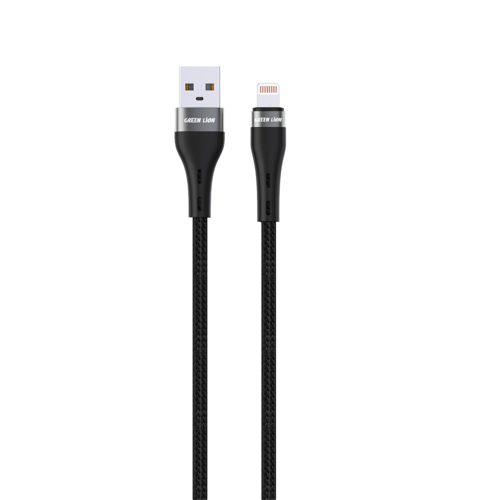 Green Lion USB-A на Lightning плетёный кабель
