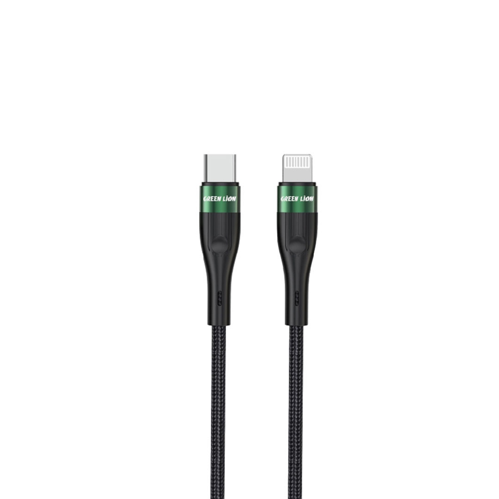 Green Lion USB-C на Lightning плетёный кабель