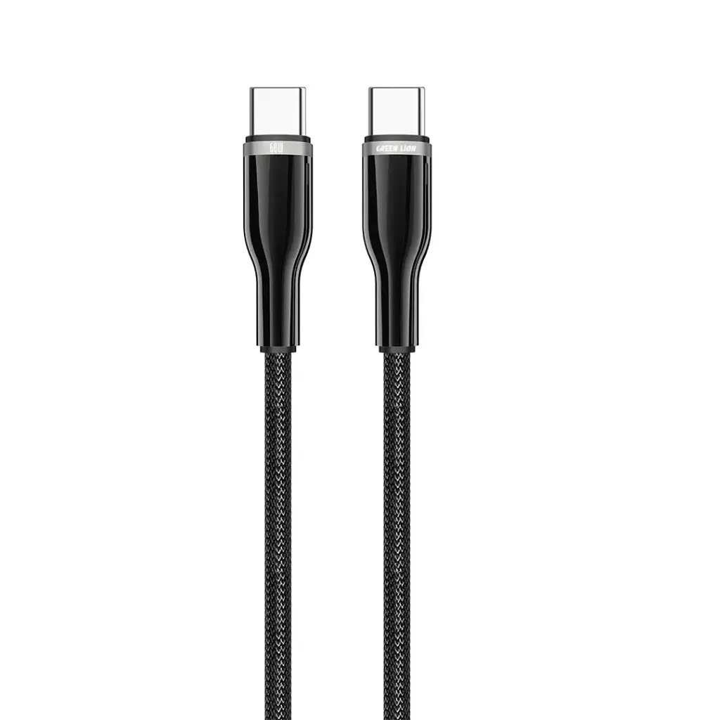 Green Lion USB-C на USB-C плетёный кабель Zinc Alloy