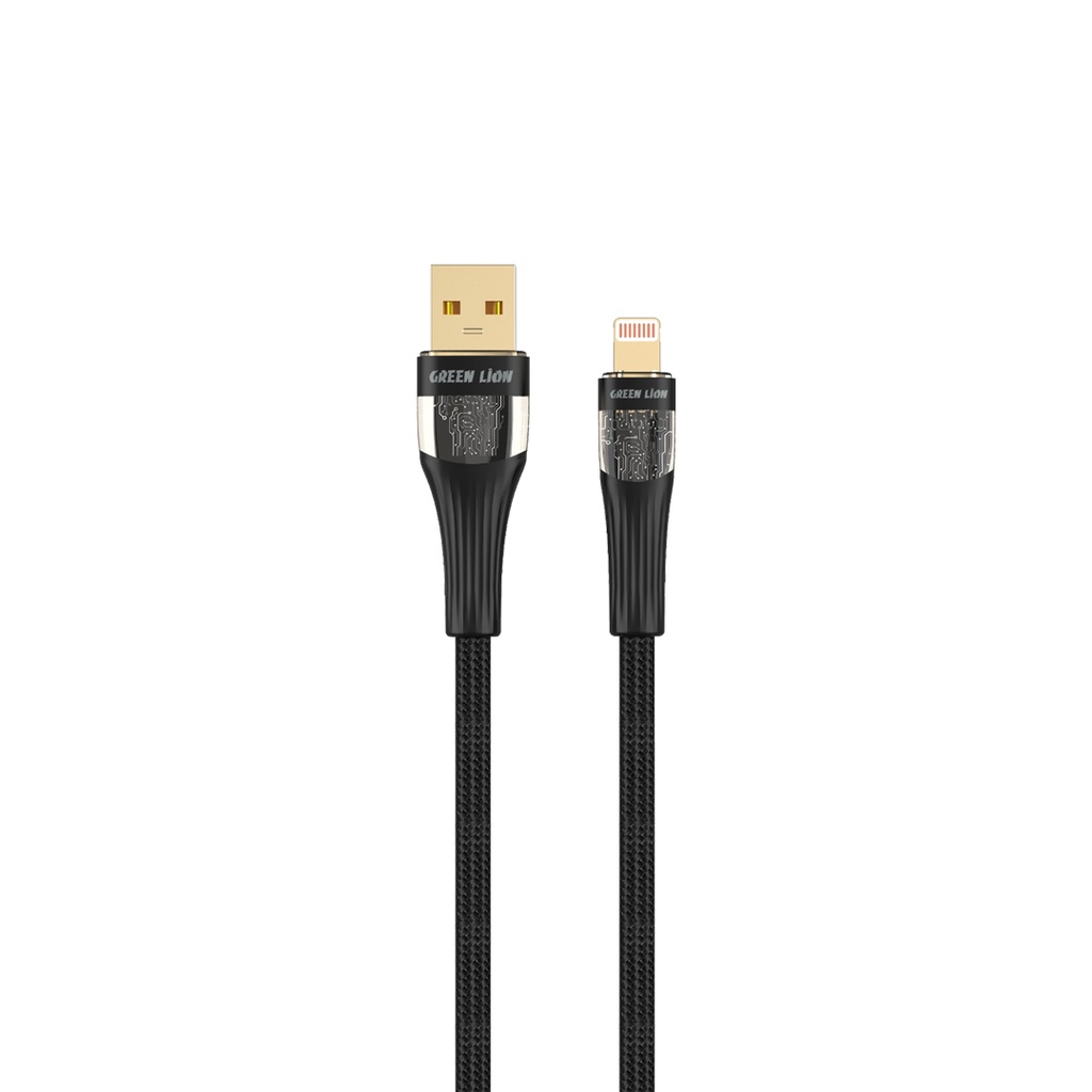 Green Lion прозрачный кабель USB-A на Lightning