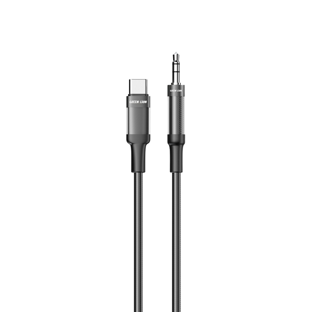 Green Lion USB-C на AUX плетёный кабель 1M